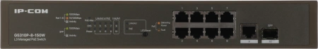 Коммутатор IP-Com G5310P-8-150W (L3) 8x1Гбит/с 1xКомбо(1000BASE-T/SFP) 1SFP 8PoE 130W управляемый