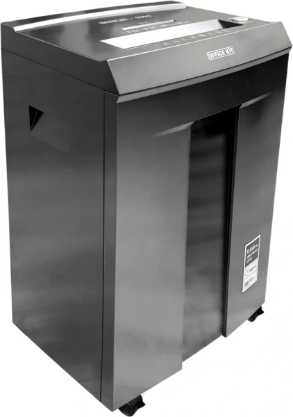 Шредер Office Kit S300 0,8x5 черный (секр.P-7) фрагменты 8лист. 33лтр. пл.карты CD