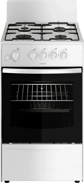 Плита Газовая Darina 1A GM341 005 W белый (без крышки) реш.сталь