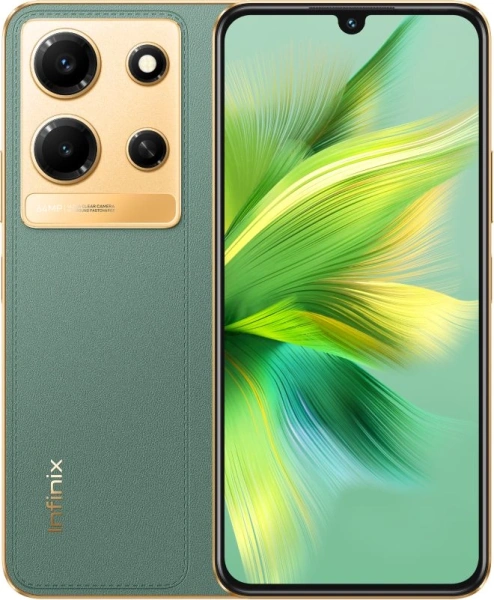 Смартфон Infinix X6716 Note 30i 128Gb 8Gb зеленый моноблок 3G 4G 2Sim 6.66" 1080x2400 Android 13 64Mpix 802.11 a/b/g/n/ac NFC GPS GSM900/1800 GSM1900 FM microSD max1024Gb