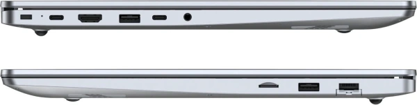 Ноутбук Tecno MegaBook K16SDA Ryzen 5 7430U 16Gb SSD512Gb AMD Radeon Graphics 16" IPS WUXGA (1920x1200) Windows 11 Home silver WiFi BT Cam 6060mAh (71003300342)