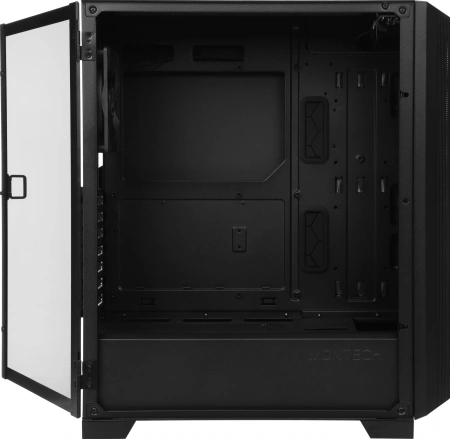 Корпус Montech Sky One Lite черный без БП ATX 5x120mm 5x140mm 2xUSB3.0 audio bott PSU