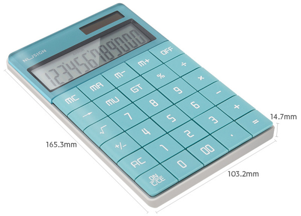 Калькулятор настольный Deli Nusign ENS041blue синий 12-разр.