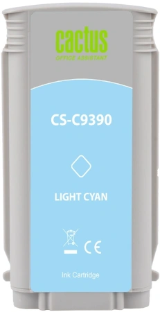 Картридж струйный Cactus CS-C9390 №70 светло-голубой (130мл) для HP DJ Z3100 с чипом
