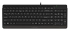 Клавиатура A4Tech FK15 черный USB (FK15 BLACK) кабель 1.5м