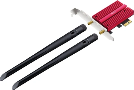 Сетевая карта Wi-Fi + Bluetooth Cudy WE9300 BE9300 PCI Express x1 (ант.внеш.съем) 2ант.