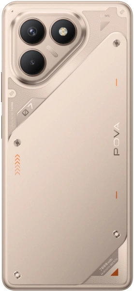 Смартфон Tecno Pova 7 Neo 256Gb 8Gb титановый моноблок 3G 4G 2Sim 6.8" 1080x2460 Android 14 108Mpix 802.11 a/b/g/n/ac NFC GPS GSM900/1800 Protect FM