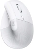 Мышь Logitech Lift белый оптическая 4000dpi silent беспров. BT/Radio USB для ноутбука 5but (910-006486)
