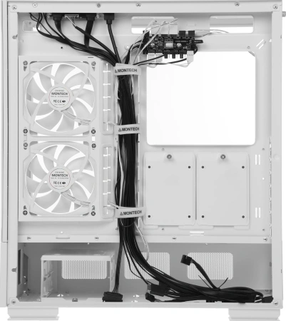 Корпус Montech Sky Two белый без БП ATX 3x140mm 2xUSB3.0 audio bott PSU