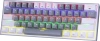 Клавиатура Redragon Fizz механическая белый/серый USB Multimedia for gamer LED (72602) кабель 1.8м