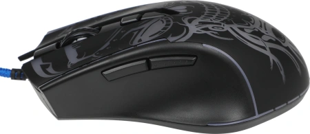 Мышь Defender Bulletstorm GM-928 черный оптическая 7200dpi USB 6but (52928)