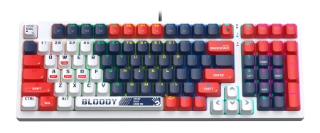 Клавиатура A4Tech S98 механическая синий USB for gamer LED (SPORTS NAVY) кабель 1.8м