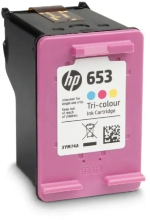 Картридж струйный HP 653 3YM74AE многоцветный печ.гол.в компл. (200стр.) (5мл) для HP DeskJet Plus Ink Advantage 6075/6475