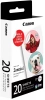 Наклейки Canon ZINK ZP-2030-2C-20 (2 круга) 4967C003 2шт на листе/20л./белый для сублимационных принтеров