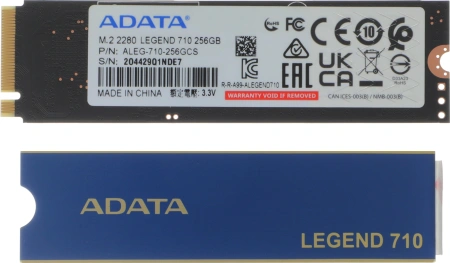 Накопитель SSD A-Data PCIe 3.0 x4 256GB ALEG-710-256GCS Legend 710 M.2 2280