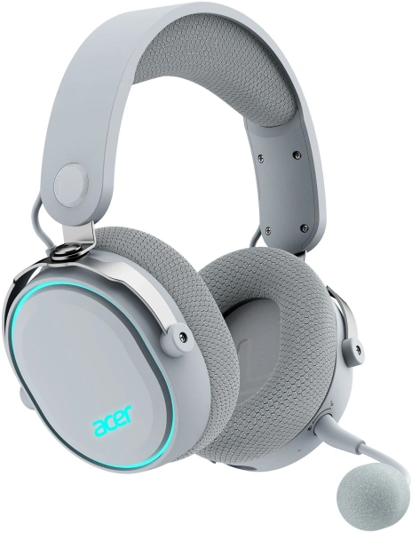 Наушники с микрофоном Acer OHR303 белый мониторные BT/Radio/3.5mm оголовье (ZL.HDSEE.00A)