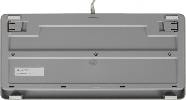 Клавиатура A4Tech FK11 белый USB slim (FK11 USB (WHITE)) кабель 1.5м