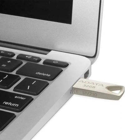 Флеш Диск A-Data 32Gb UV210 AUV210-32G-RGD USB2.0 золотистый
