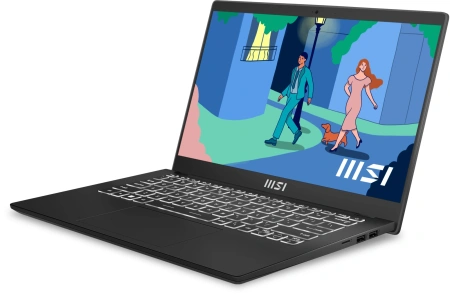 Ноутбук MSI Modern 14 C7M-239XRU Ryzen 5 7530U 8Gb SSD512Gb AMD Radeon Graphics 14" IPS FHD (1920x1080) FreeDOS black WiFi BT Cam (9S7-14JK12-239)