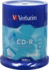 Диск CD-R Verbatim 700Mb 52x Cake Box (100шт) (43411)