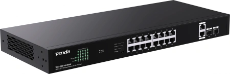 Коммутатор Tenda TEG1120P-16-250W (L2) 18x1Гбит/с 2SFP 16PoE 250W неуправляемый