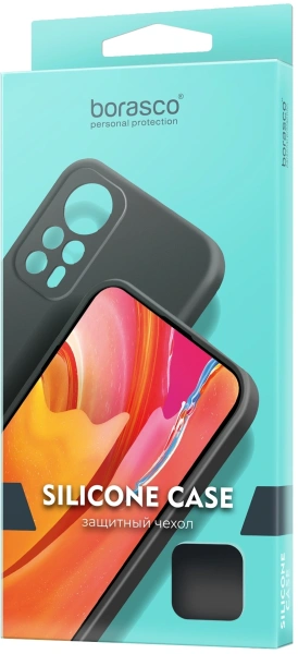 Чехол (клип-кейс) BoraSCO для Tecno Spark Go 2 Silicone Case черный (75391)