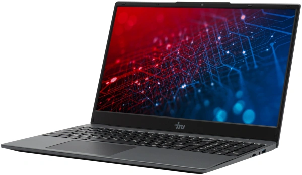 Ноутбук IRU Калибр 15PH Ryzen 7 5700U 16Gb SSD1Tb AMD Radeon Graphics 15.6" IPS FHD (1920x1080) FreeDOS black WiFi BT Cam 4350mAh (2057202)