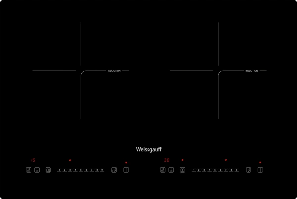 Индукционная варочная поверхность Weissgauff HI 412 H черный