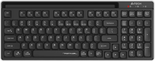 Клавиатура A4Tech Fstyler FBX70C черный USB беспроводная BT/Radio slim Multimedia (FBX70C)