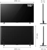 Телевизор LED TCL 115" 115X955 QD-Mini LED Frameless черный/черный 4K Ultra HD 144Hz DVB-T DVB-T2 DVB-C DVB-S DVB-S2 USB WiFi Smart TV (RUS)