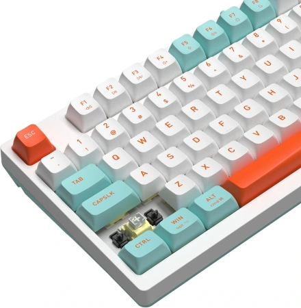 Клавиатура A4Tech FS300 механическая белый USB for gamer LED (FS300 PANDA SNORKLENING) кабель 1.8м