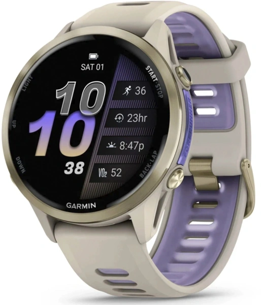 Смарт-часы Garmin Forerunner 970 47мм 1.4" AMOLED корп.серый рем.серый/синий (010-02969-12)