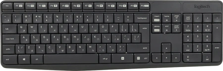Клавиатура + мышь Logitech MK235 клав:серый мышь:серый USB беспроводная (920-007948)