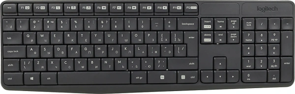 Клавиатура + мышь Logitech MK235 клав:серый мышь:серый USB беспроводная (920-007948)
