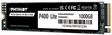 Накопитель SSD Patriot PCIe 4.0 x4 1TB P400LP1KGM28H P400 Lite M.2 2280