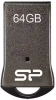 Флеш Диск Silicon Power 64Gb Touch T01 SP064GBUF2T01V1K USB2.0 черный/серебристый