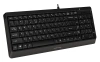 Клавиатура A4Tech FK15 черный USB (FK15 BLACK) кабель 1.5м