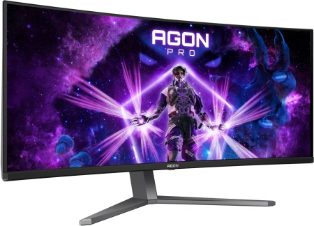 Монитор AOC 34" Agon Pro AG346UCD черный QD OLED LED 21:9 HDMI M/M матовая HAS Piv 1500000:1 250cd 178гр/178гр 3440x1440 175Hz FreeSync Premium DP WQ HD 2K (1440p) USB 10.82кг