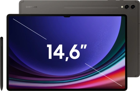 Планшет Samsung Galaxy Tab S9 Ultra SM-X916B 8 Gen 2 (3.36) 8C RAM12Gb ROM256Gb 14.6" AMOLED 2X 2960x1848 5G Android 13 графит 13Mpix 12Mpix BT WiFi microSD 1Tb 11200mAh