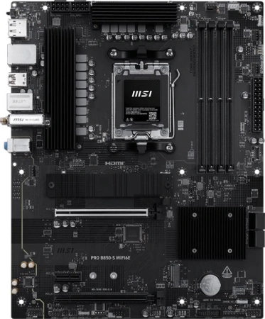 Материнская плата MSI PRO B850-S WIFI6E Socket AM5 AMD B850 4xDDR5 ATX AC`97 8ch(7.1) 2.5Gg RAID+HDMI+DP