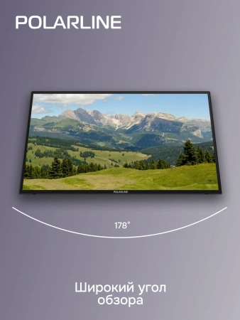 Телевизор LED PolarLine 32" 32PL53TC-SM черный FULL HD 60Hz DVB-T DVB-T2 DVB-C USB WiFi Smart TV (RUS)