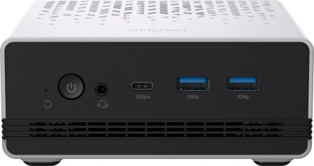 ПК Мини Chuwi UBox Ryzen 5 6600H (3.3) 16Gb SSD512Gb 660M Windows 11 Pro 2x2.5GbitEth WiFi BT 90W белый/черный