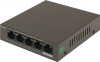 Коммутатор Tenda TEF1105P-4-63W (L2) 5x100Мбит/с 4PoE 58W неуправляемый