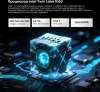 Неттоп Chuwi LarkBox X N150 (0.8) 16Gb SSD512Gb Graphics Windows 11 Pro 2.5xGbitEth+1xGbitEth WiFi BT черный/белый