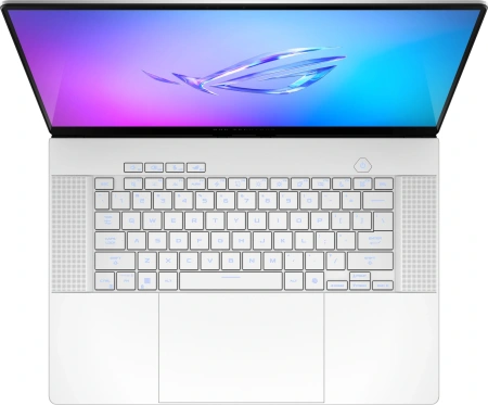 Ноутбук Asus ROG Zephyrus G16 GA605WV-QR118 Ryzen AI 9 HX 370 16Gb SSD1Tb NVIDIA GeForce RTX4060 8Gb 16" OLED 2.5K (2560x1600) без ОС white WiFi BT Cam Bag (90NR0JA2-M006K0)