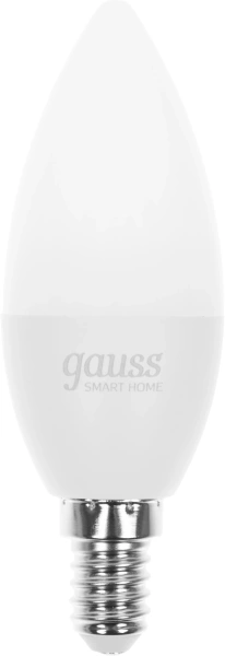 Умная лампа Gauss IoT Smart Home E14 5Вт 470lm Wi-Fi (упак.:1шт) (1110112)