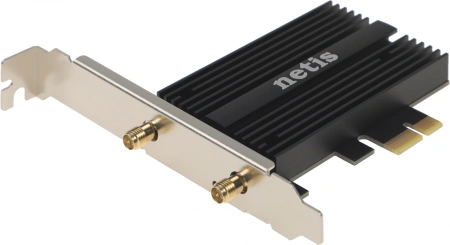 Сетевой адаптер Wi-Fi + Bluetooth Netis F1 AX3000 PCI Express (ант.внеш.съем) 2ант.