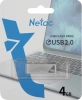 Флеш Диск Netac 4GB U326 NT03U326N-004G-20PN USB2.0 серебристый