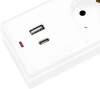Сетевой фильтр Buro BU-SP3_USB_2A-W 3м (6 розеток) белый (коробка)