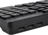 Клавиатура Оклик K733 черный USB slim Multimedia